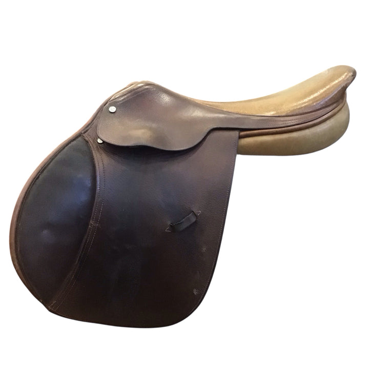 17" Beval World Cup Wide Used Hunter/Jumper Saddle - H
