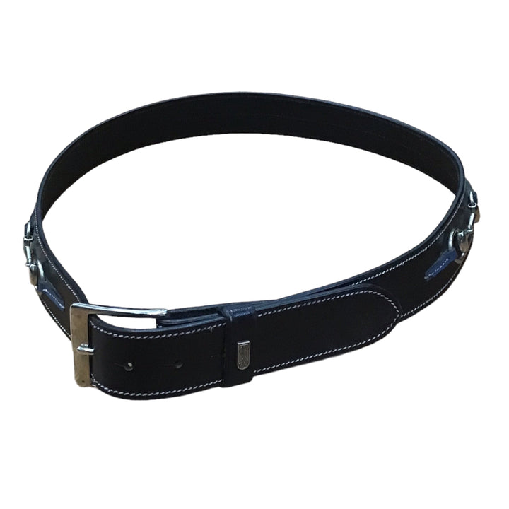Tredstep 32 Leather Belt Black with Navy Used -H