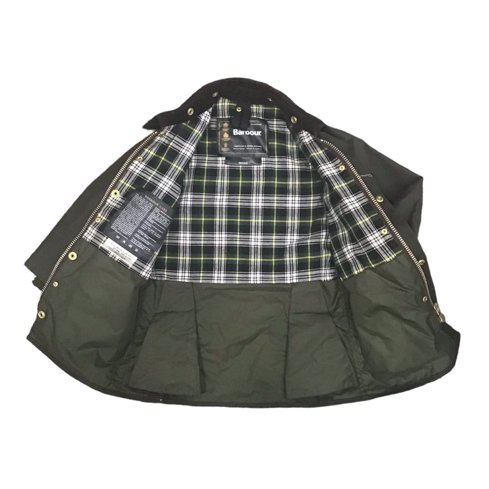 Barbour childs XSmall Bedale Oilskin Jacket Like New -H