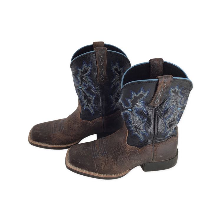 ARIAT 2 Tombstone Western Boots USED B