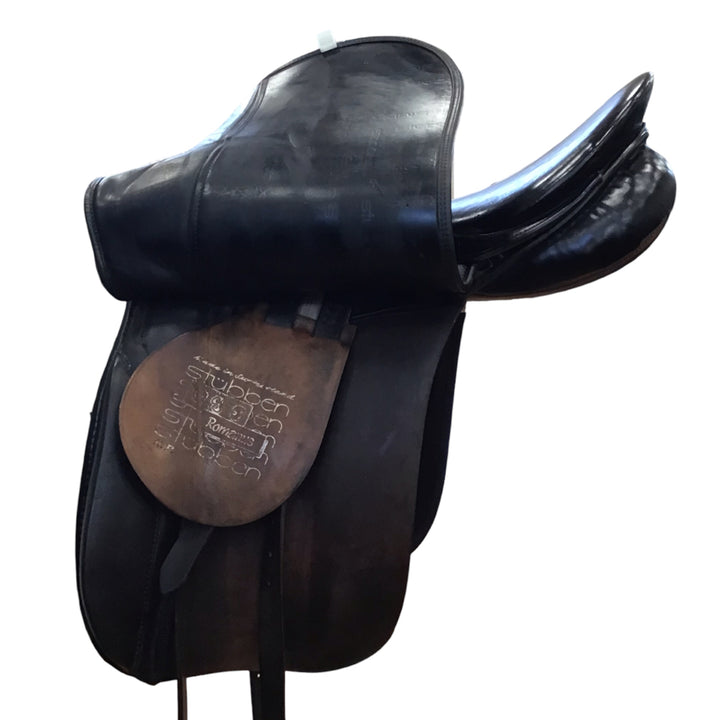 18" Stubben Romanus Used Dressage Saddle with Wide Tree - H