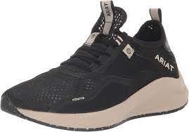 Ariat new ladies black lace eco tennis shoe 7.5 B