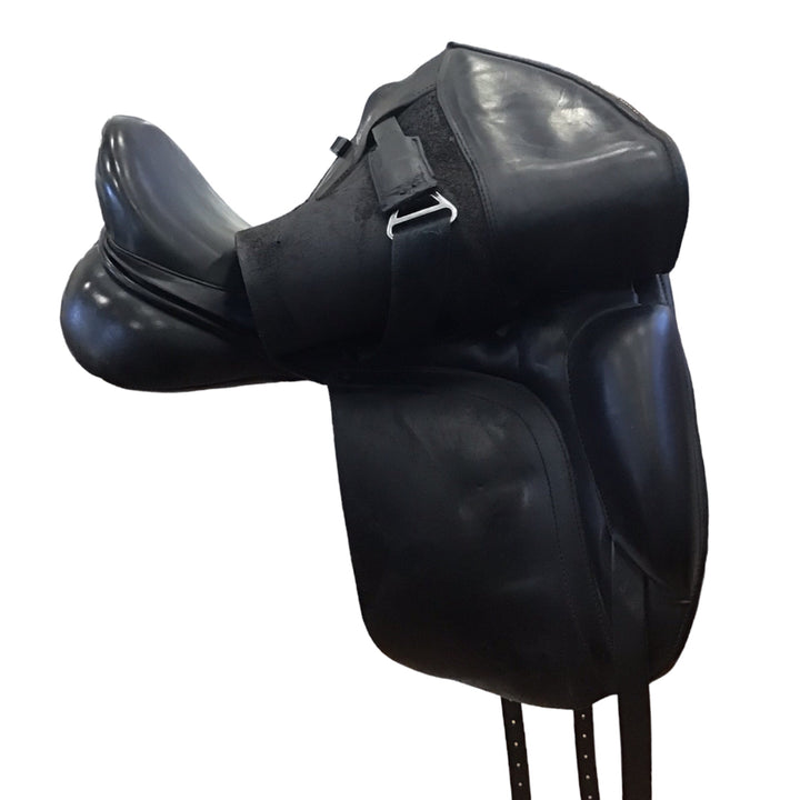 18" Custom Saddlery Steffan's Revolution Wide Used Dressage Saddle - H